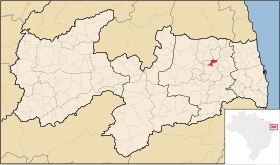 Localisation de Serraria sur une carte
