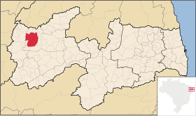 Localisation de Sousa sur une carte