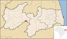 Localisation de Teixeira sur une carte