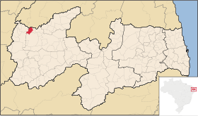 Localisation de Vieirópolis sur une carte
