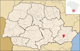 Localisation de Curitiba sur une carte