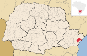 Localisation de Paranaguá sur une carte