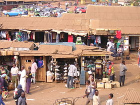 Une vue du marché de Melong