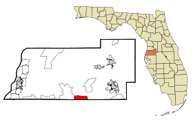 Pasco County Florida Incorporated and Unincorporated areas Wesley Chapel Highlighted.svg