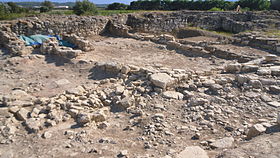Base de quelques maisons de l'oppidum