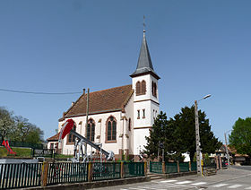 L'église de Pechelbronn.