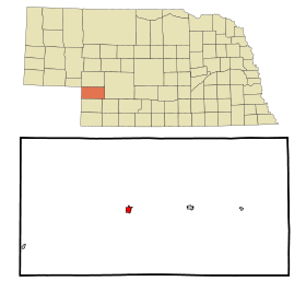 Perkins County Nebraska Incorporated and Unincorporated areas Grant Highlighted.svg