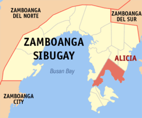 Carte de Zamboanga Sibugay