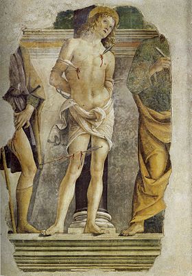Image illustrative de l'article Saint Sébastien entre les saints Roch et Pierre