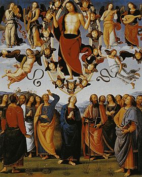 Image illustrative de l'article L'Ascension du Christ en présence de la Vierge et des apôtres