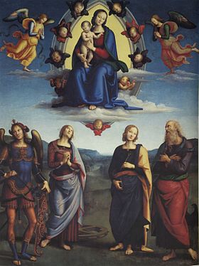 Image illustrative de l'article La Vierge en gloire et saints (Le Pérugin)