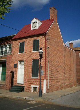 Maison et musée Edgar Allan Poe, à Baltimore (Maryland)