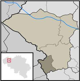 La localité de Poeke dans la communed'Aalter.