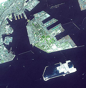 Image satellite de Port Island