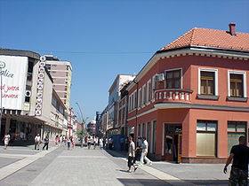 La rue principale de Prijedor