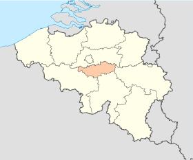 Localisation de la province en Belgique