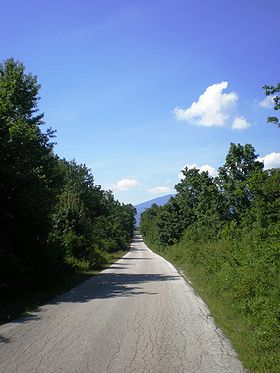 Route près de Trijebovo