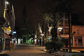 Quartier Saint-Sever de nuit