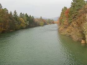 Rivière Save près de Radovljica