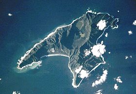 Image satellite de l'île Raoul