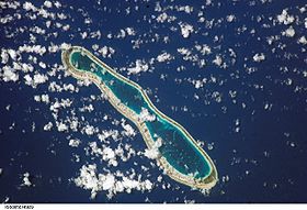 Vue de l'atoll de Reao