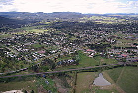 Vue aérienne de Riddells Creek