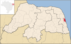 Localisation de Natal sur une carte