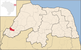 Localisation de Pau dos Ferros sur une carte