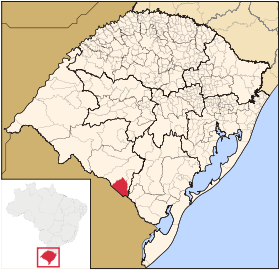 Localisation de Aceguá sur une carte