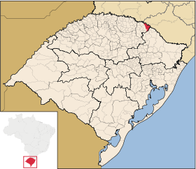 Localisation de Barracão sur une carte