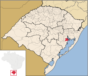 Localisation de Barra do Ribeiro sur une carte