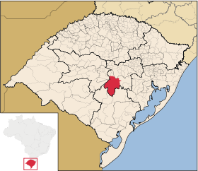 Localisation de Cachoeira do Sul sur une carte