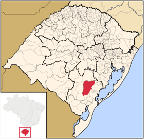 Localisation de Canguçu sur une carte