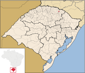 Localisation de Caxias do Sul sur une carte