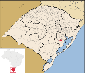 Localisation de Cerro Grande do Sul sur une carte