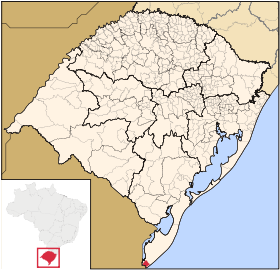 Localisation de Chuí sur une carte