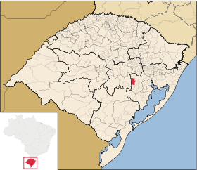 Localisation de Minas do Leão sur une carte