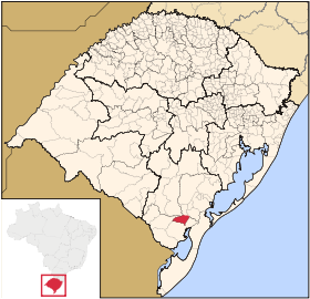 Localisation de Pedro Osório sur une carte