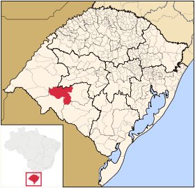 Localisation de Rosário do Sul sur une carte