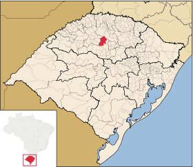 Localisation de Santa Bárbara do Sul sur une carte
