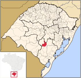 Localisation de Santana da Boa Vista sur une carte