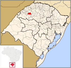 Localisation de Santo Ângelo sur une carte