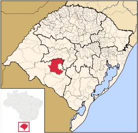 Localisation de São Gabriel sur une carte