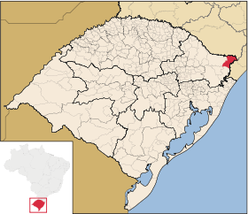 Localisation de São José dos Ausentes sur une carte