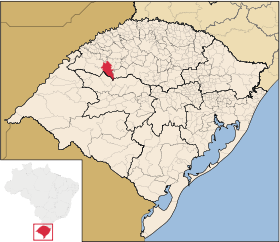 Localisation de São Miguel das Missões sur une carte