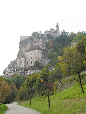 Vue sur le village de Rocamadour