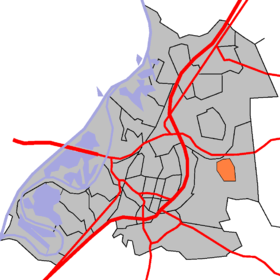 Localisation de Asenray dans la commune de Ruremonde (Roermond)