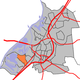 Localisation de Herten dans la commune de Ruremonde (Roermond)
