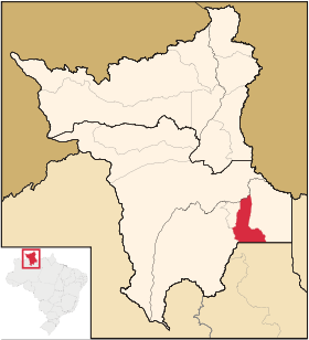 Localisation de São João da Baliza sur une carte