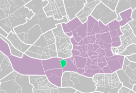Localisation de Pernis dans la commune de Rotterdam